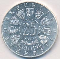 Ausztria 1960. 25Sch Ag "Karintia, népszavazás 1920" T:2- Austria 1960. 25 Schilling Ag "40th Anniversary-Carinthian Plebescite" C:VF