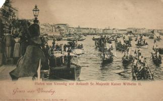 Venice, Venezia; port, arrival of Wilhelm II (EM)