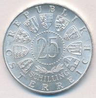 Ausztria 1956. 25Sch Ag "Mozart" T:2 Austria 1956. 25 Schilling Ag "Mozart" C:XF
