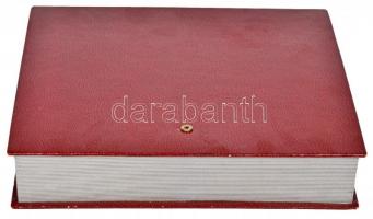 Műbőr borítású éremtartó kazetta 1x12db, 2x16db, 2x20db, 1x25db különböző méretű érme tárolására alk...