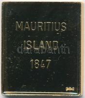 DN "Világ bélyegcsodái / Mauritius 1847. 2p" aranyozott Cu emlékérem tanúsítvánnyal (21,4x...