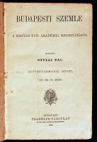 1893 Budapesti Szemle. Szerk.: Gyulai Pál. 73. köt. Bp., Franklin. Kopott vászonkötésben, egyébként jó állapotban.