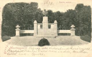 1899 Mezőhegyes, Kozma szobor (vágott / cut)