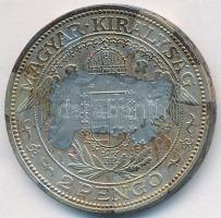 1938. 2P Ag "Madonna" T:2- Unger: 1511., Adamo P7.