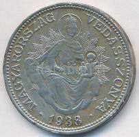 1938. 2P Ag "Madonna" T:2-
Unger: 1511., Adamo P7