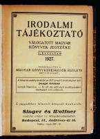 1927 Irodalmi tájékoztató. Válogatott magyar könyvek jegyzéke, V. évfolyam. Bp., Révai. Félvászon kötésben, jó állapotban.