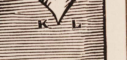 Kozma Lajos (1884-1948): Tánc. Fametszet, papír, jelzett a dúcon, 12×10 cm