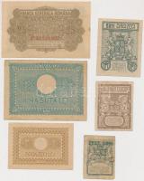 Románia 1917-1945. 10b-100L (6xklf) T:vegyes
Romania 1917-1945. 10 Bani - 100 Lei (6xdiff) C:mixed