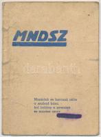 1948 A Magyar Nők Demokratikus Szövetségének  tagsági könyve, tagdíjbélyegekkel
