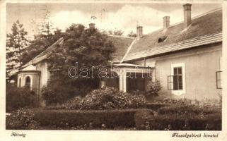 Rétság, Főszolgabírói hivatal