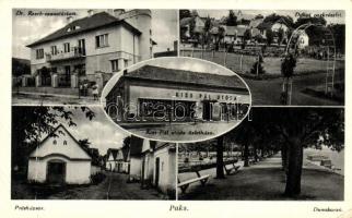 Paks, Présházsor, Dr. Resch szanatórium, Kiss Pál utóda üzletháza, Dunakorzó; saját kiadása (EK)