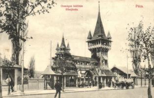 Pécs, Országos kiállítás főbejárata; kiadja Blancz József könyvkereskedése (EK)