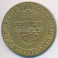 Nagy-Britannia 1797. "III. György" Br zseton (3,72g/25mm) T:2-,3 Great Britain 1797. "George III" Br token (3,72g/25mm) C:VF,F