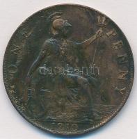 Nagy-Britannia 1910. 1p Br "V. György" T:2- Great Britain 1910. 1 Penny Br "V. George" C:VF