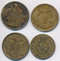 Nagy-Britannia ~1850. "Viktória" Cu zseton (4x) T:2-,3
Great Britain ~1850. "Victoria...