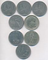 Szovjetunió 1965-1979. 1R (összesen 8db, hatféle) T:2
Soviet Union 1965-1979. 1 Rouble (8x, 6 variat...