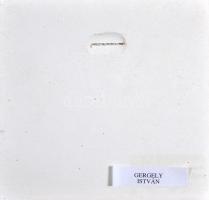 Gergely István (1939-) "Fadrusz János 1858-1903" gipsz plakett (145x145mm) T:1-