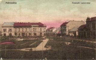 Petrozsény, Kossuth Lajos utca, takarékpénztár / Kossuth street, bank (wet damage)