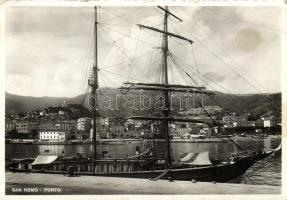 San Remo, port, sailing ship (EB)