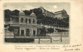 1898 Budapest I. Királyi vár és Várbazár litho (EB)