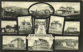 Bad Schallerbach, Wiener Bezirkskrankenkasse, Kurhaus, Schallerbacherhof, Bahnhof / bank, spa, sanatorium, railway station (EK)