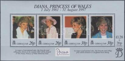 Diana hercegnő halála blokk, Death of Princess Diana block