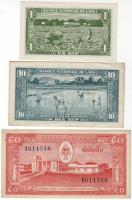 Laosz 3 klf bankjegy T:I,I- RR!!