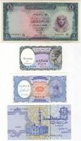 Egyiptom 6db klf bankjegy T:I,II+ (1x) Csak egyszer hajtva!