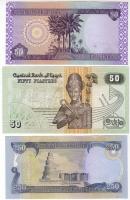 Egyiptom 6db klf bankjegy T:I,II+ (1x) Csak egyszer hajtva!