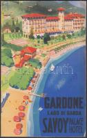 1939 Gardone Lago di Garda Savoy Palace Hotel, olasz üdülési prospektus / tourist guide