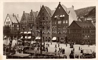 Bergen, port, steamships