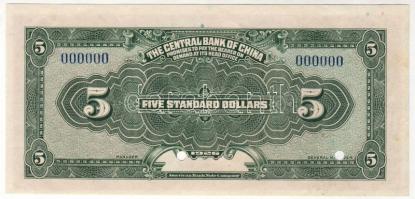 Kína/Central Bank 1926. 5$ Minta "00" T:I