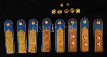 Cca 1980 ezredesi kabát, méret:L, kitüntetése, váll lapok