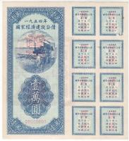 Kína/Peoples Bank 1954. 3 klf letéti jegy minta T:I RR!!