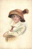 Lady with hat, American Girl No. 42., s: Alice Luella Fidler