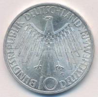 NSZK 1972G 10M Ag "Olimpia / Spirál" T:2 GFR 1972G 10 Mark Ag "Olymic Games Munich / Spiral" C:XF