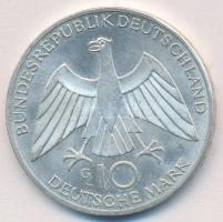 NSZK 1972G 10M Ag "Olimpia-München / Csomó" T:2 GFR 1972G 10 Mark Ag "Olymics Munich / Knot" C:XF