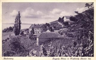 Badacsony, Szegedy Rózsa és Kisfaludy Sándor ház (EK)