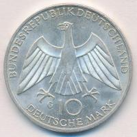 NSZK 1972G 10M Ag "Olimpia-München / Csomó" T:2 GFR 1972G 10 Mark Ag "Olymics Munich / Knot" C:XF