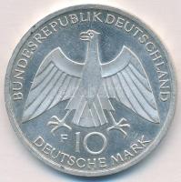 NSZK 1972F 10M Ag "Olimpia-München / Csomó" T:2 GFR 1972F 10 Mark Ag "Olymics Munich / Knot" C:XF