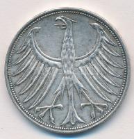 NSZK 1965J 5M Ag T:2-
GFR 1965J 5 Mark Ag C:VF