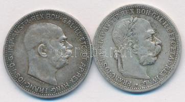 Ausztria 1904-1913. 1K Ag (2x) T:2-,3
Austria 1904-1913. 1 Corona Ag (2x) C:VF,F