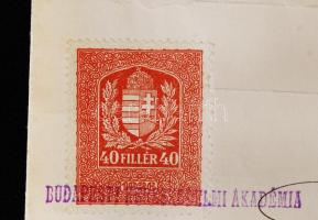 1928 Bp., A Budapesti Kereskedelmi Akadémia Vámügyi és vasúti (hajózási) díjszabási gyakorlati tanfo...