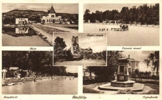 Révfülöp, Móló, Ecséri romok, Császtai strand, Szigetfürdő, Cigányemlék (EK)