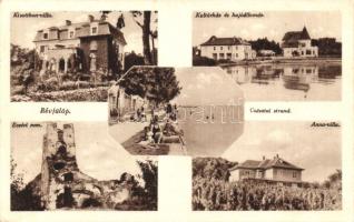 Révfülöp, Kisotthon villa, Kultúrház és hajóállomás, Ecséri rom, Császtai strand, Anna villa