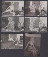 7 db amatőr erotikus fotó, 9x6 cm / erotic photos