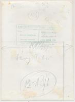 cca 1970 Balla Demeter(1931-): Déry Tibor(1894-1977) Kossuth- és Baumgarten-díjas magyar író, pecsét...