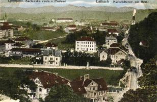 Ljubljana, Karlovska cesta s Prulami / alley