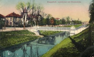 Klagenfurt, Lendkanal mit Rizzibrücke, No. 796/2. (EK)