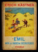 Kästner, Erich: Emil meg a három ikergyerek. Walter Trier rajzaival. Bp., [1937], Athenaeum. Kicsit laza félvászon kötésben, egyébként jó állapotban.